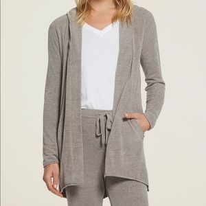 Barefoot Dreams CozyChic Ultra Lite Hooded Cardi